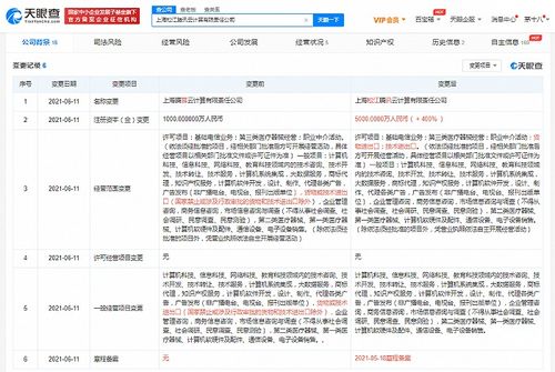 上海松江騰訊云計(jì)算公司增資至5000萬元，深化計(jì)算機(jī)系統(tǒng)集成服務(wù)布局